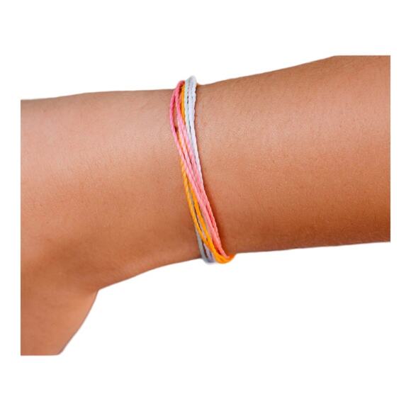Two Pure Vida NWT Brighter Days And Ocean Sunrise Handmade Waterproof Bracelets - Picture 1 of 9